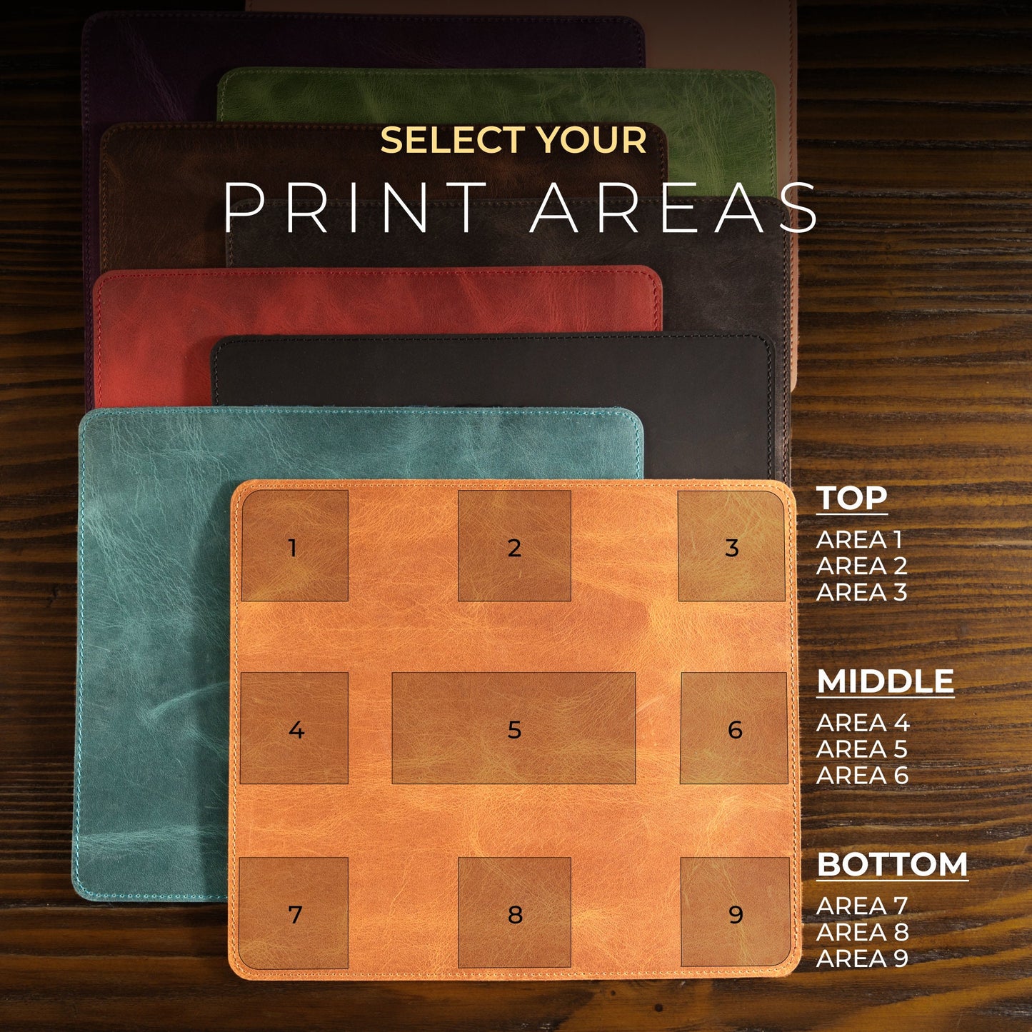 Personalized Premium Leather Mouse Pad | Custom Mouse Pad | Coworker Gift | Gift for Him | Gift for Her | Gift for Dad | Christmas Gift