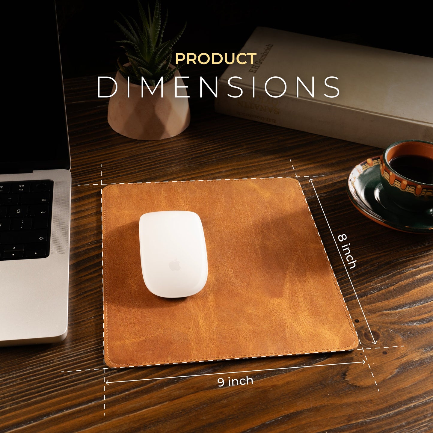 Personalized Premium Leather Mouse Pad | Custom Mouse Pad | Coworker Gift | Gift for Him | Gift for Her | Gift for Dad | Christmas Gift