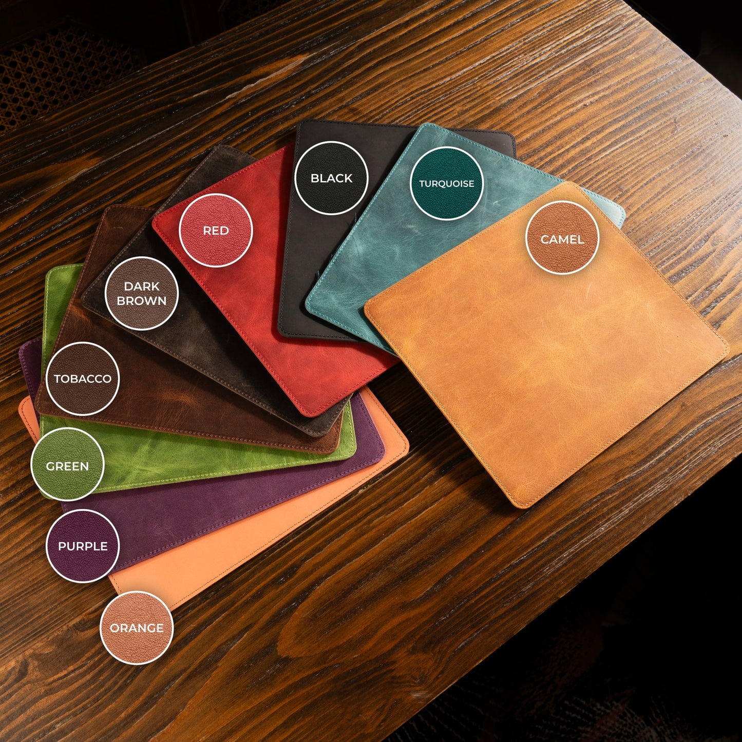 Personalized Premium Leather Mouse Pad | Custom Mouse Pad | Coworker Gift | Gift for Him | Gift for Her | Gift for Dad | Christmas Gift