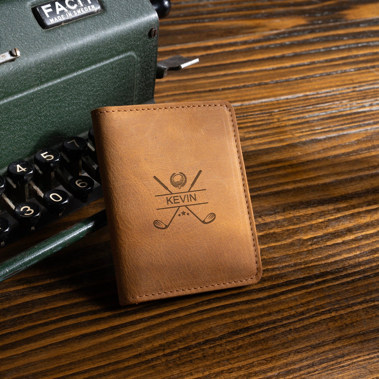 Personalized Minimalist Leather, Bifold Slim Wallet, Leather Card Holder, Distressed Leather Slim Bifold Wallet, Leather Cardholder