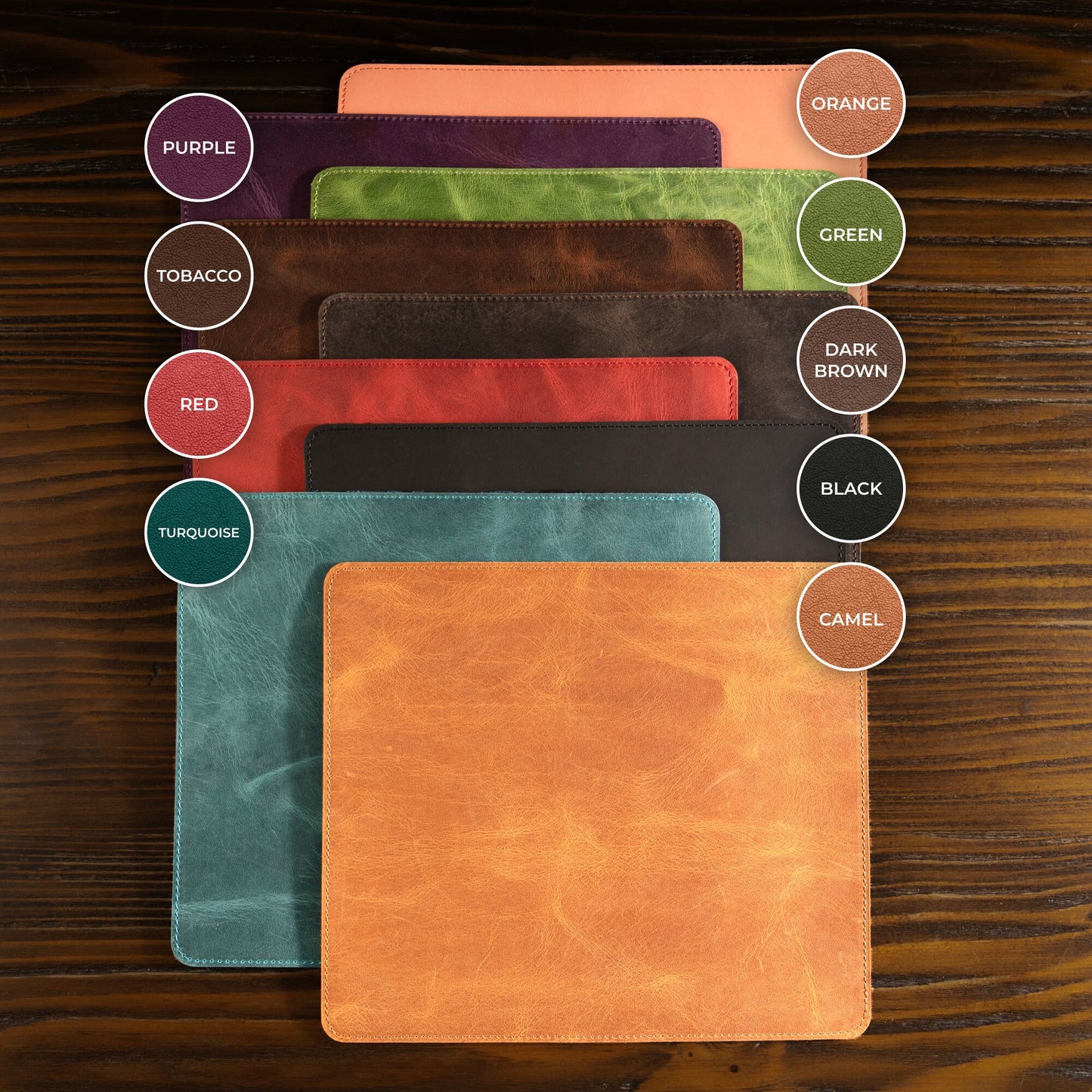 Personalized Premium Leather Mouse Pad | Custom Mouse Pad | Coworker Gift | Gift for Him | Gift for Her | Gift for Dad | Christmas Gift