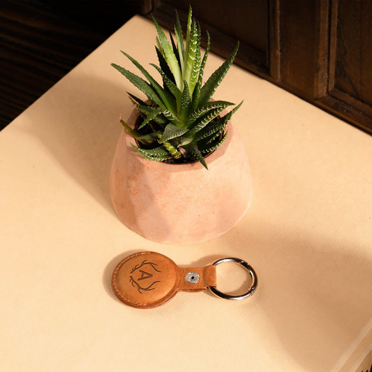 Personalized Airtag Leather Keychain | Airtag Leather Case | Leather Apple Airtag Holder | Custom Airtag Case | Leather Keychain on Belt