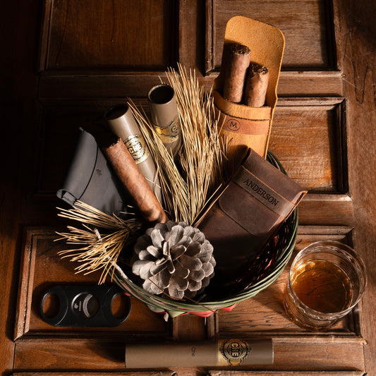 Personalized Leather Cigar Holder | Premium Leather Cigar Case | Christmas Gift | Gift for Him | Gift for Husband | Groomsmen Gift |