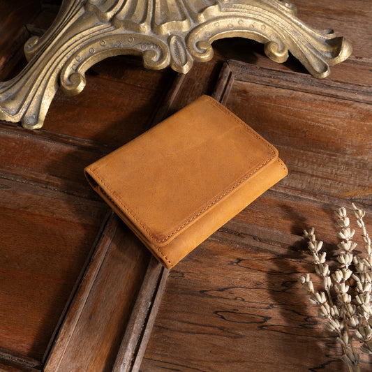 Personalized Minimalist Leather, Trifold Slim Wallet, Leather Card Holder, Distressed Leather Slim Trifold Wallet, Leather Cardholder