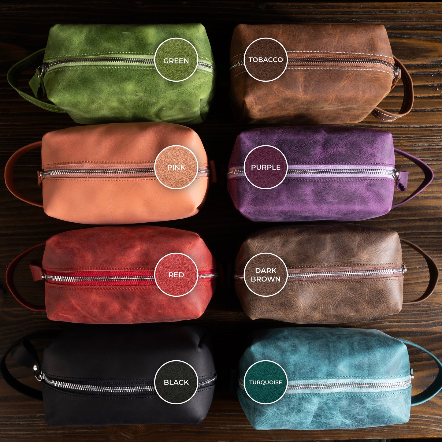 Personalized Leather Dopp Kit | Customized Leather Men's Toiletry Bag | Engraved Dopp Bag | Men's Dopp Kit | Christmas Gift | Gift for Him